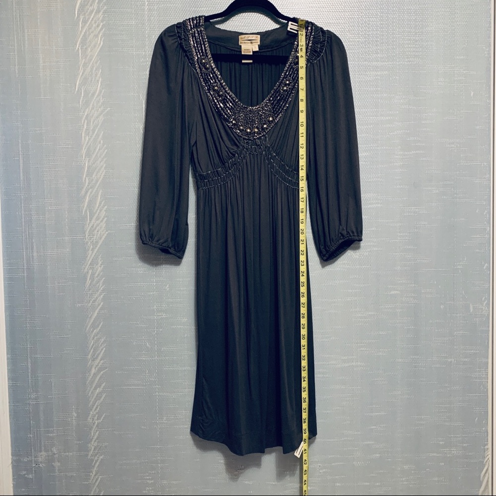 Max studio specialty smocked beaded moody dress